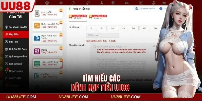 Quy trình chuyển vốn cược tại UU88